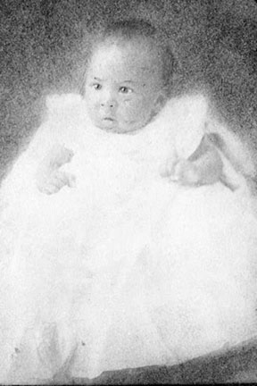 Langston Hughes as a baby