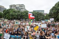 Young people in the School Strike for Climate in Wellington, New Zealand, Date: 15 March 2019, 09:53:20