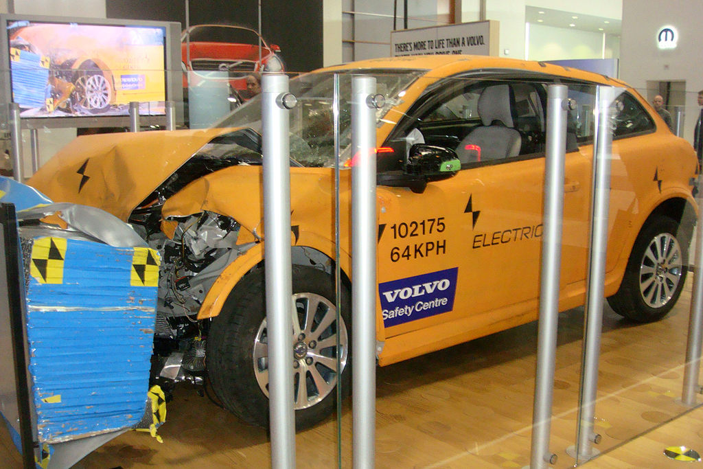 Crash-Tested Volvo C30 Electric exhibited at the 2011 Washington Auto Show