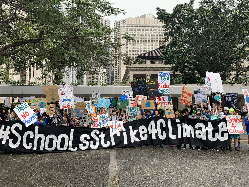 15 March Global School Strike - School Strike in Hong Kong. Photo from WildAid HongKong