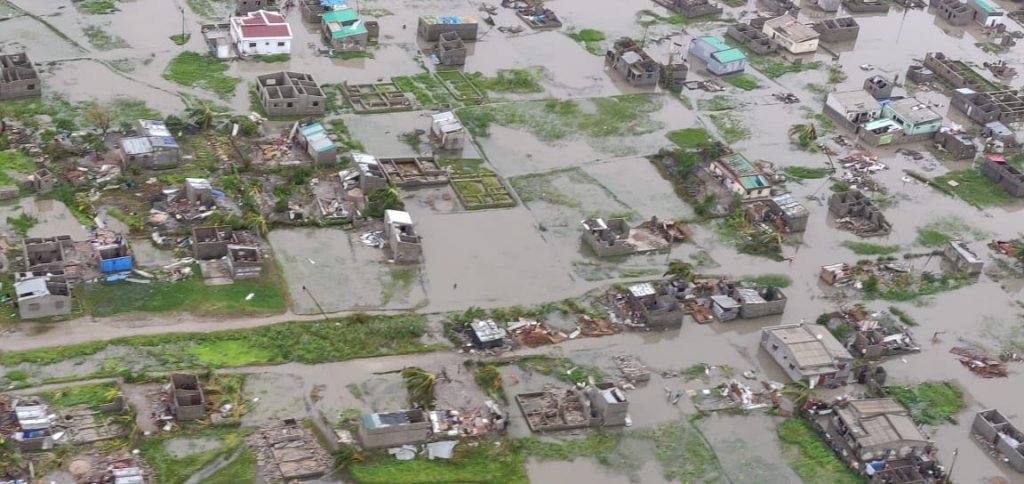 Flooding in Beira, Mozambique due to Cyclone Idai.