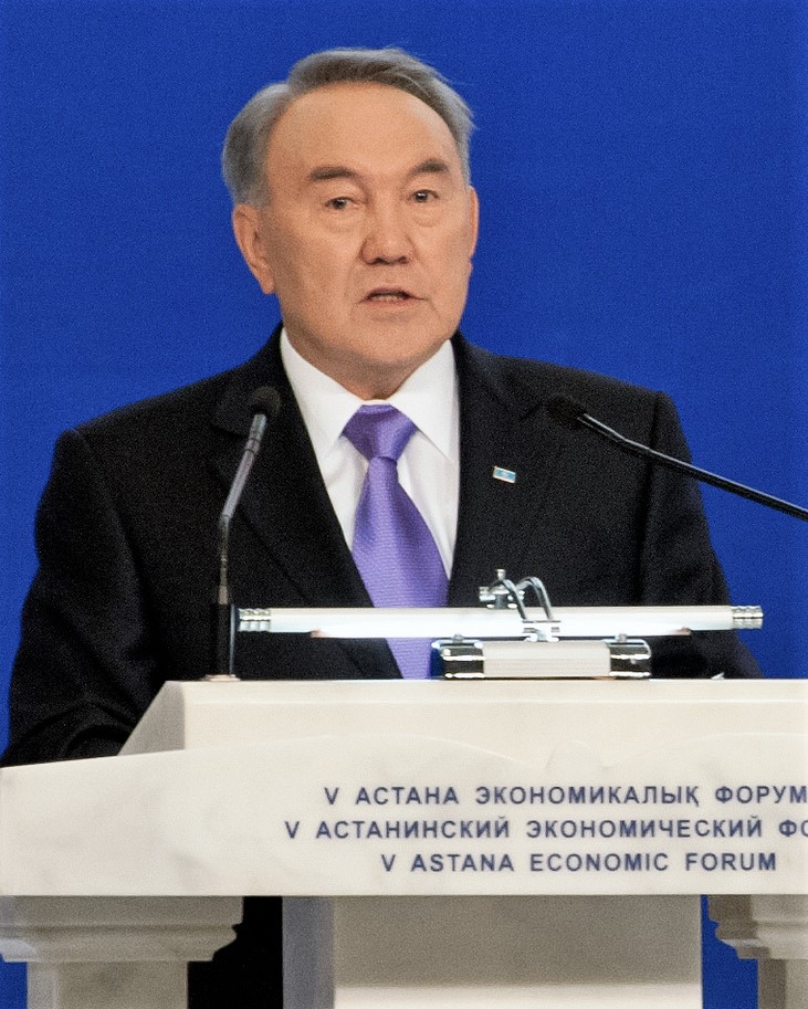 President of Kazakhstan, Nursultan Nazarbayev, at the Astana Economic Forum.