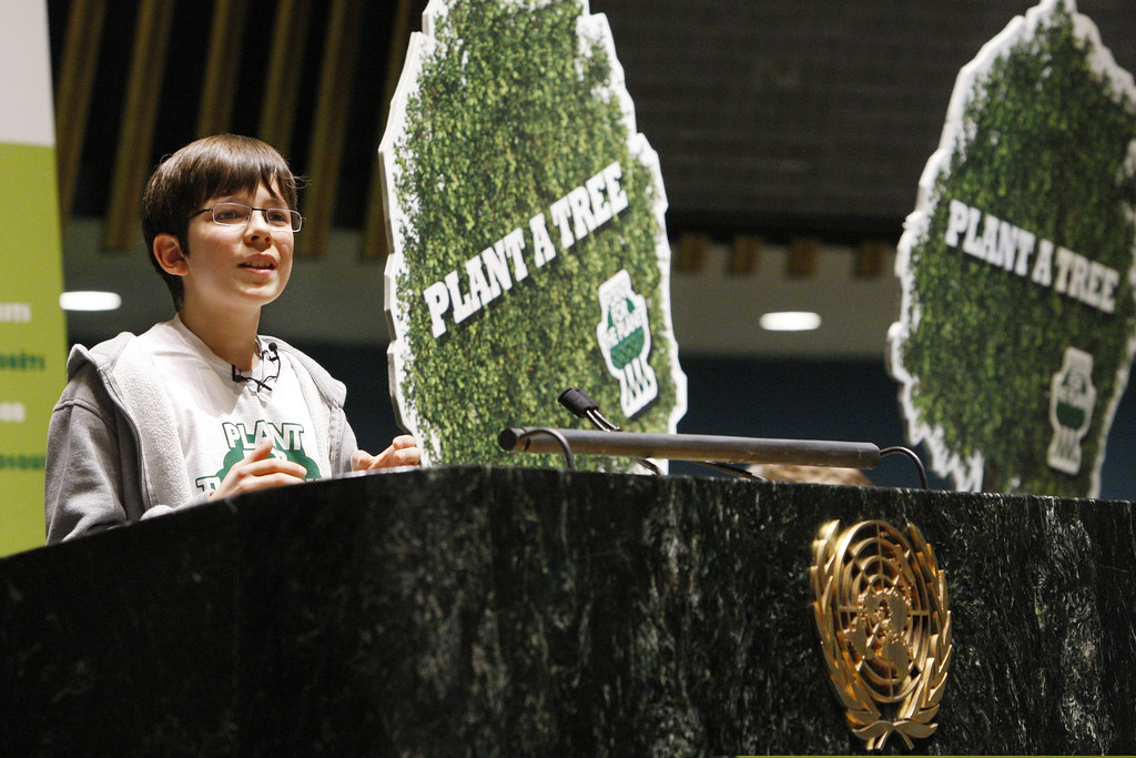 Pictured Speaker: Mr. Felix Finkbeiner (13 year old) & Friends, Plant-for-the-Planet Children Inititative.