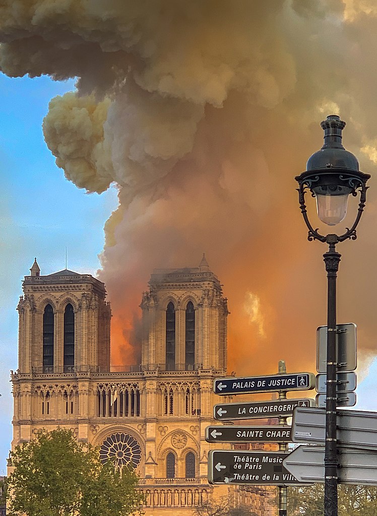 Notre Dame de Paris, burning. 15 april 2019