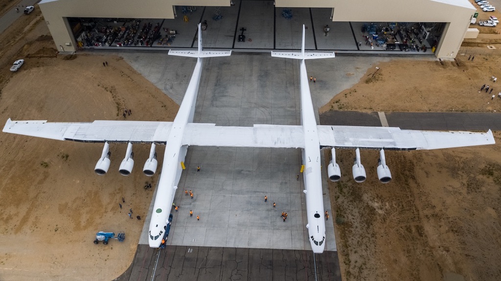 Stratolaunch, aerial view.