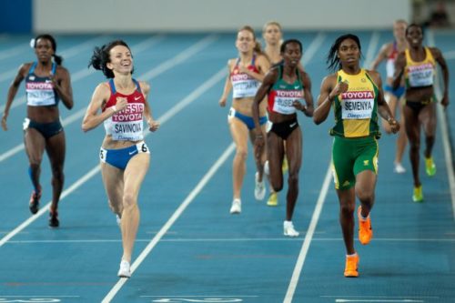 Caster Semenya in 800 m women final - 2011 World championships Athletics in Daegu