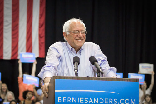 Bernie Sanders at a rally in New Orleans, Louisiana, July 26, 2015