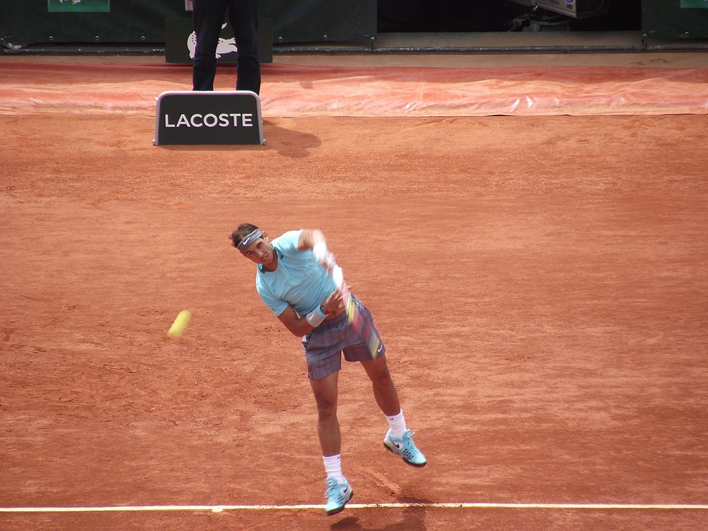 Spanish Rafael Nadal at 2014 French Open.