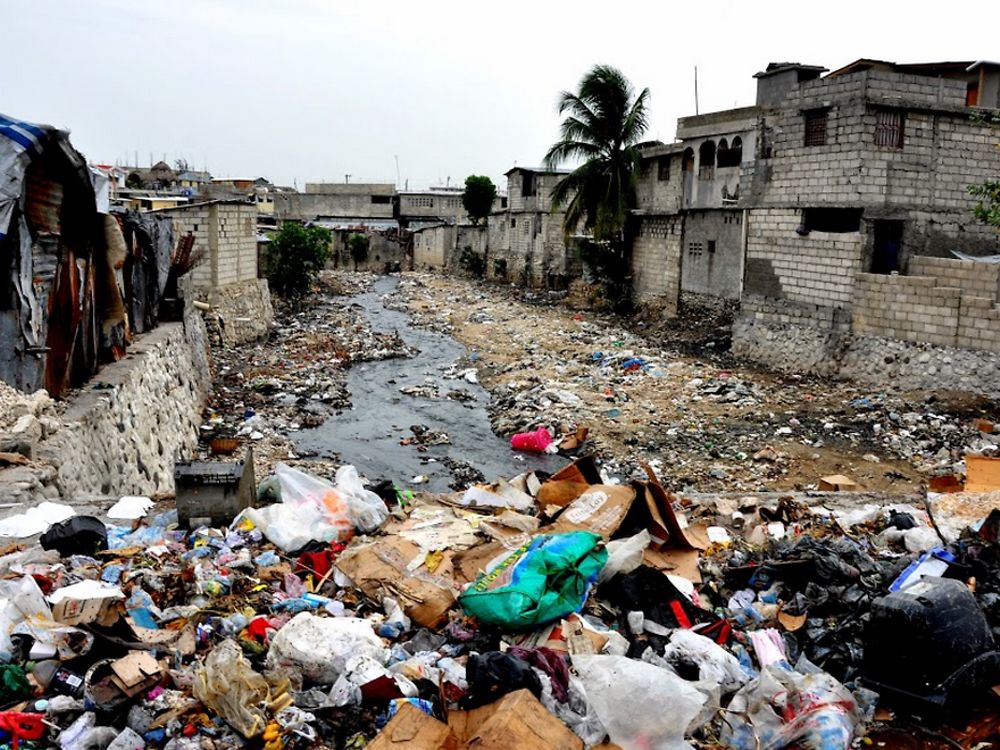 Plastic pollution in Haiti