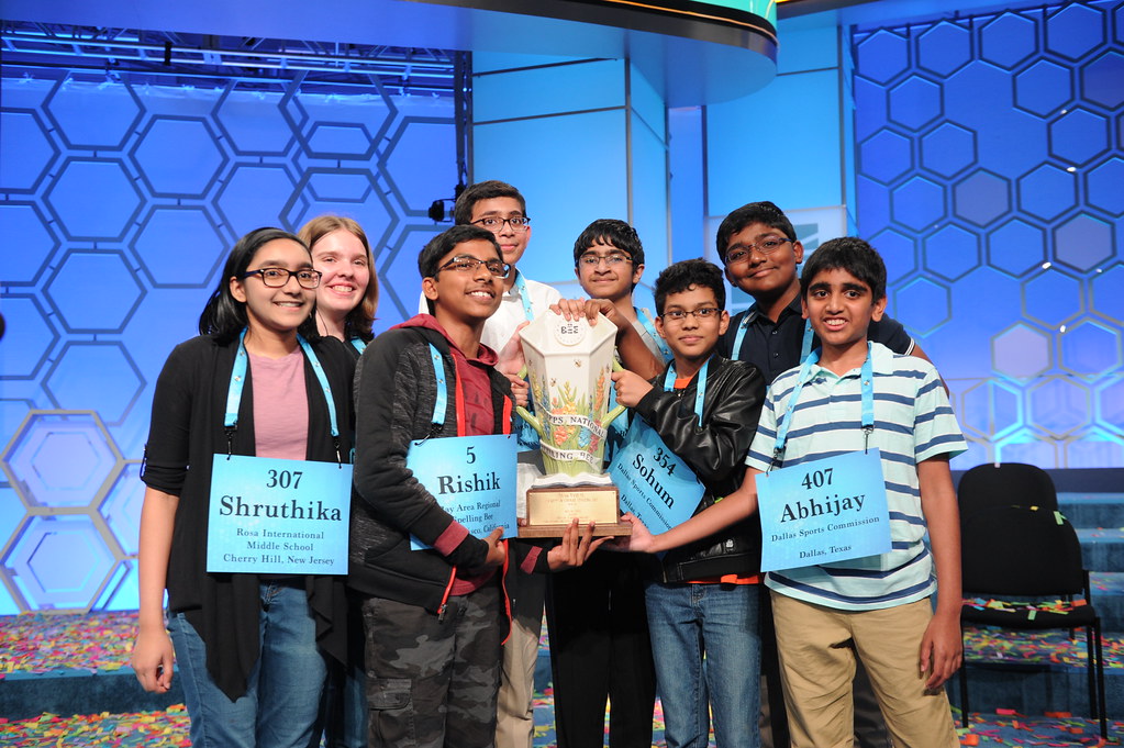 Winners of the 2019 Scripps National Spelling Bee.