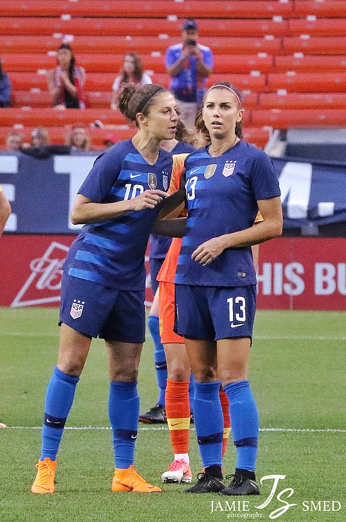 Carli Lloyd (left) & Alex Morgan, June 12, 2018.