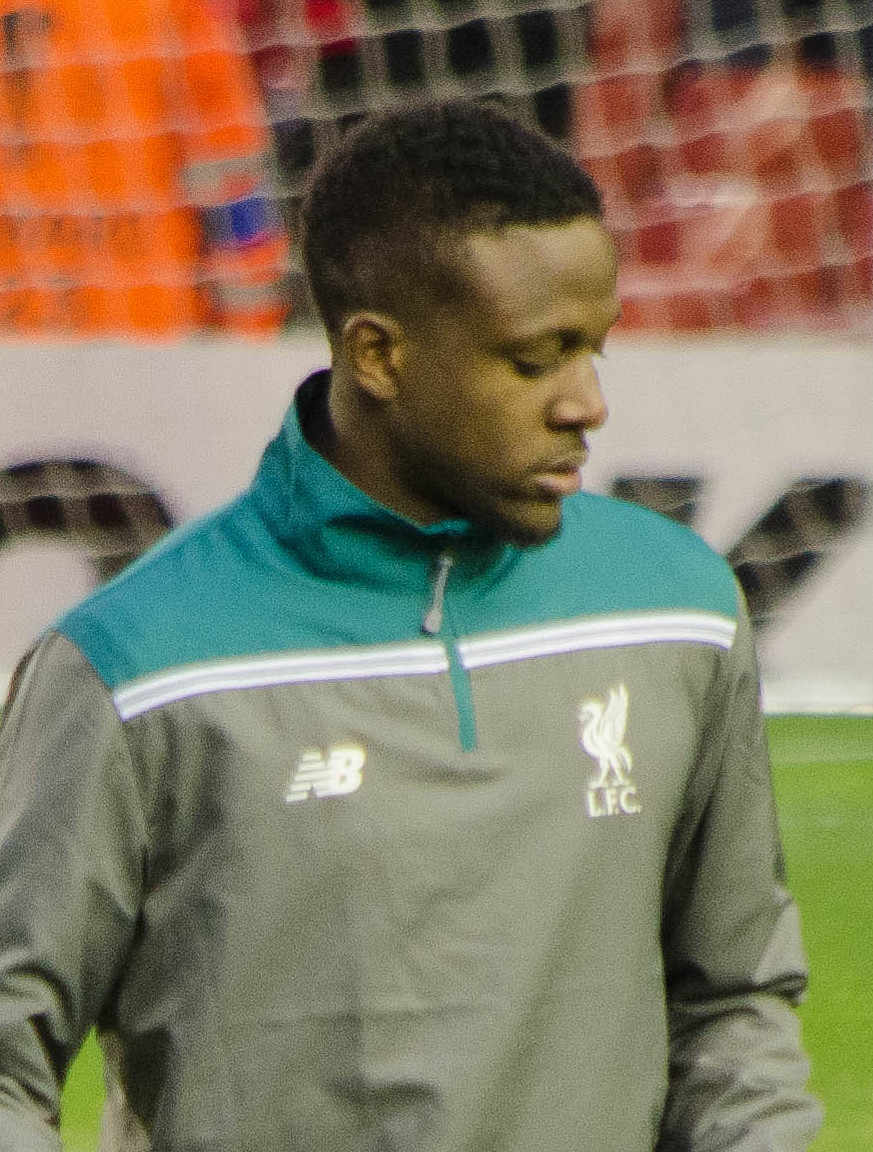 Divock Origi warming-up for Liverpool FC before Europa League clash against FC Augsburg on 25 February 2016.