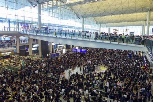 Hong Kong airport sit-in protest 2019-07-26