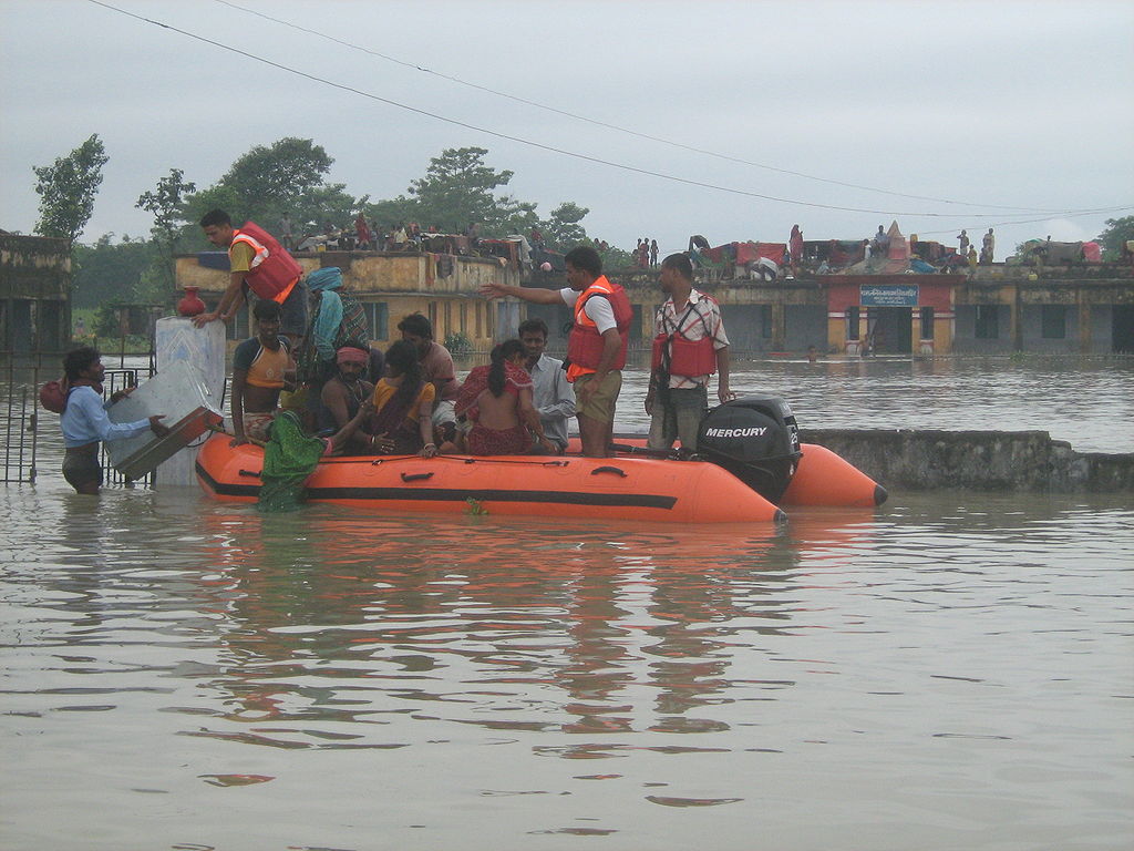 NDRF Rescue Operation during Kosi Flood Bihar