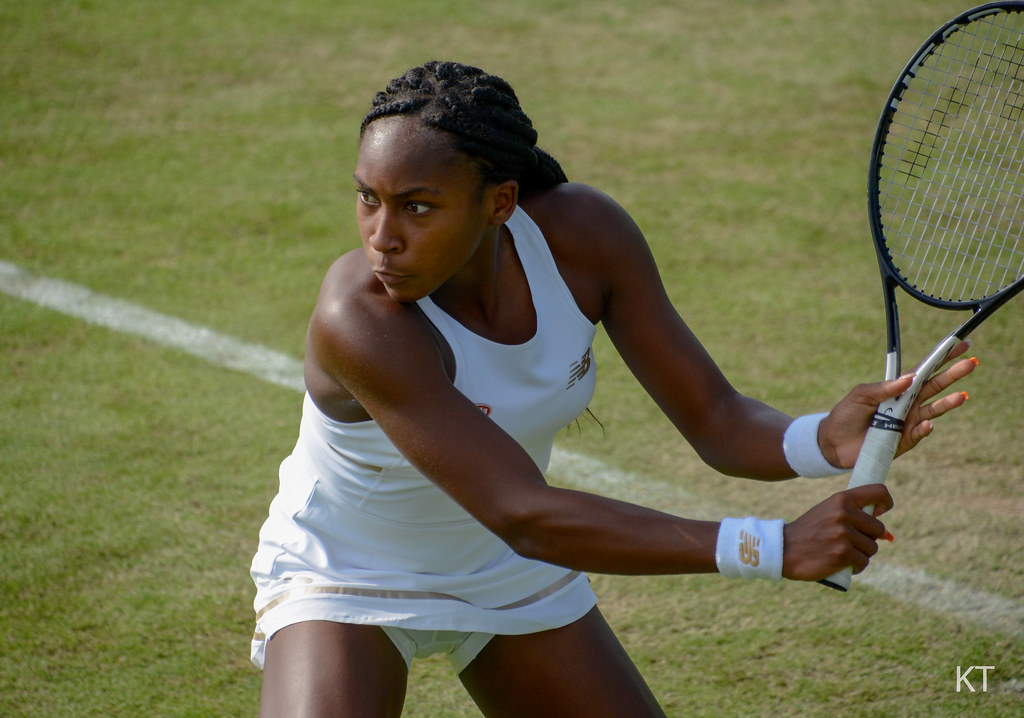 Coco Gauff - Wimbledon qualifying, Roehampton 2019.