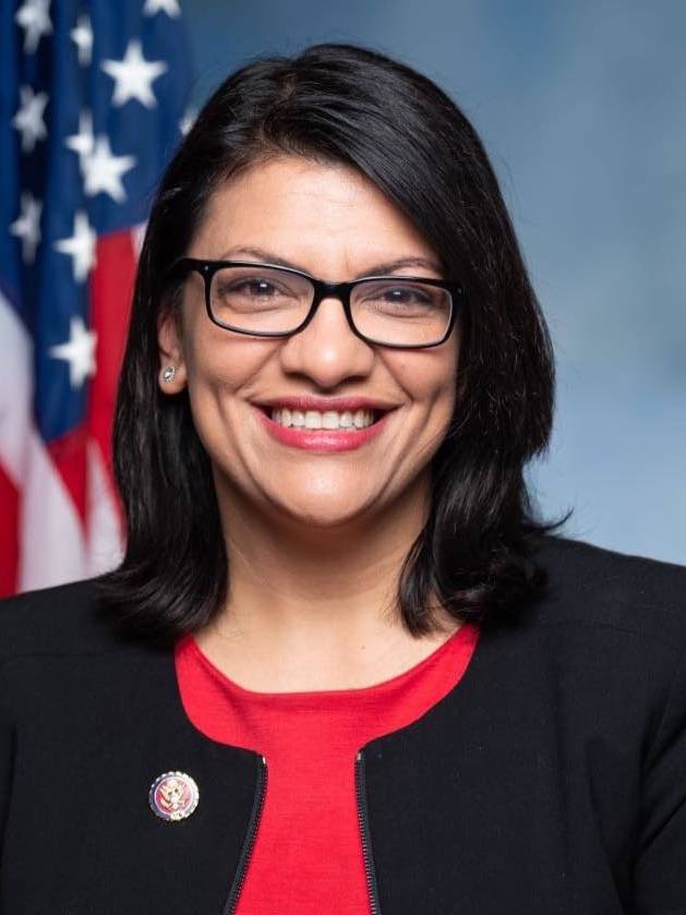 The official headshot of Rep. Rashida Tlaib (D-MI)