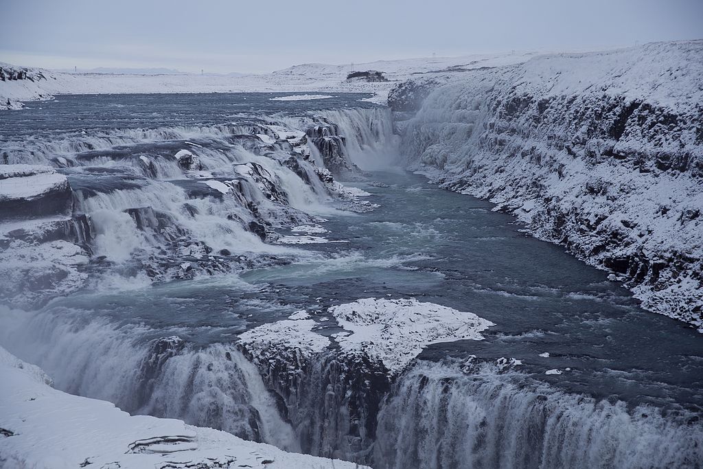 Gullfoss waterfall in Iceland