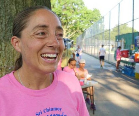 Harita Davies, the only woman to complete the 2019 Sri Chinmoy 3,100 mile race.