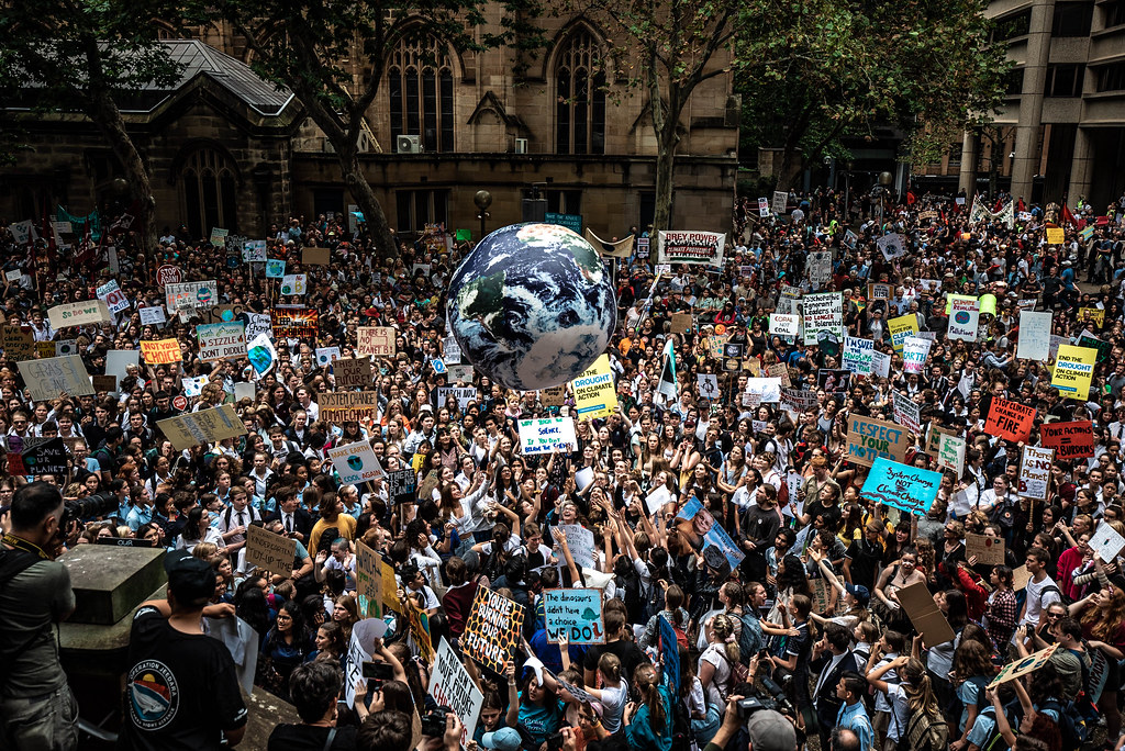Global Climate Strike in Sydney, Australia on March 15, 2019.