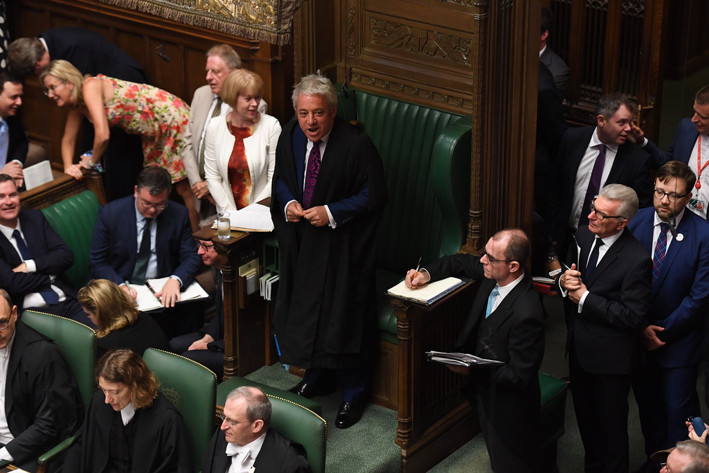 John Bercow at Theresa May's last Prime Minister's Questions 24 July 2019