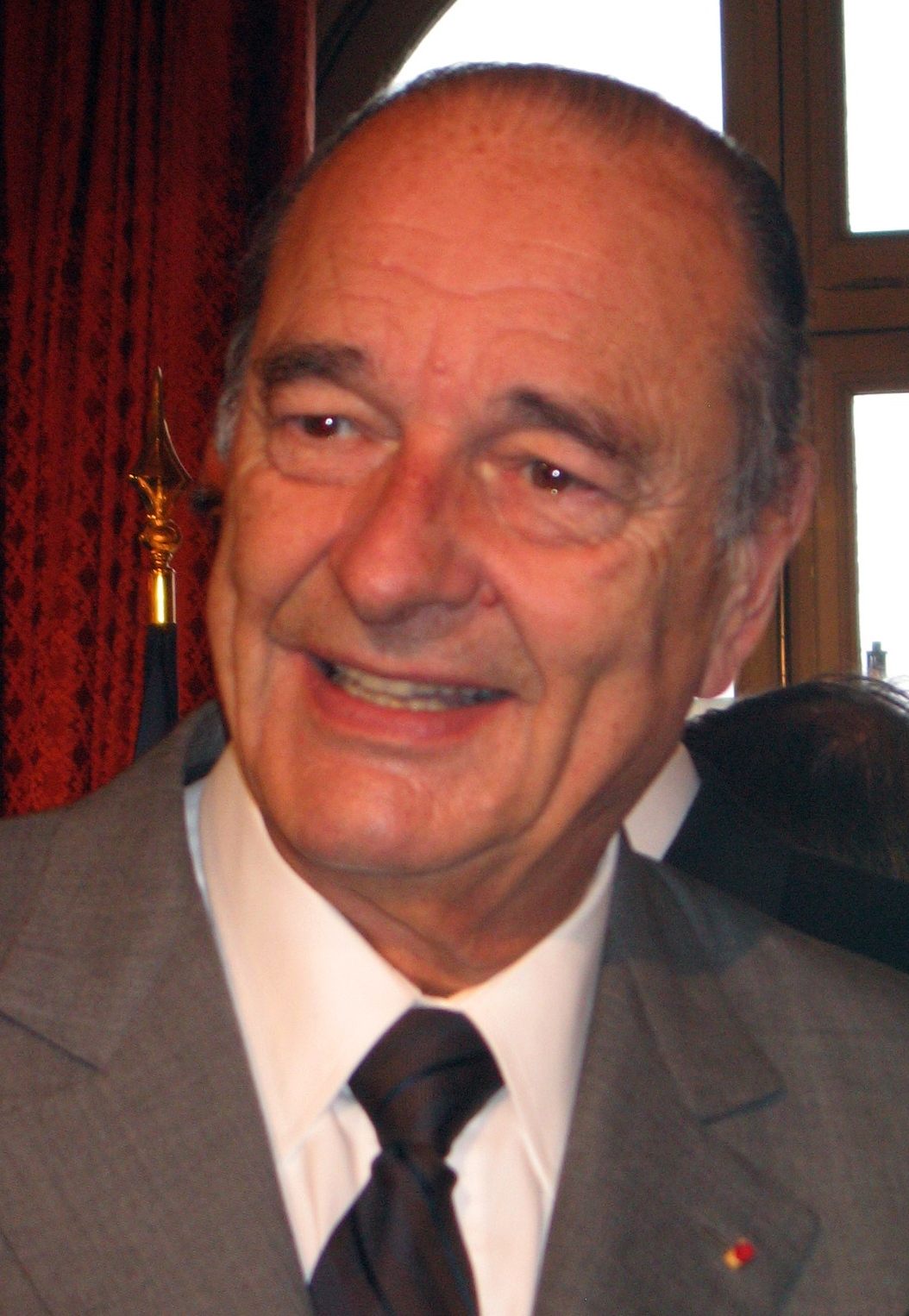 Jacques Chirac at the Palais de l'Élysée in Paris.