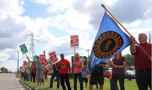UAW Workers striking.