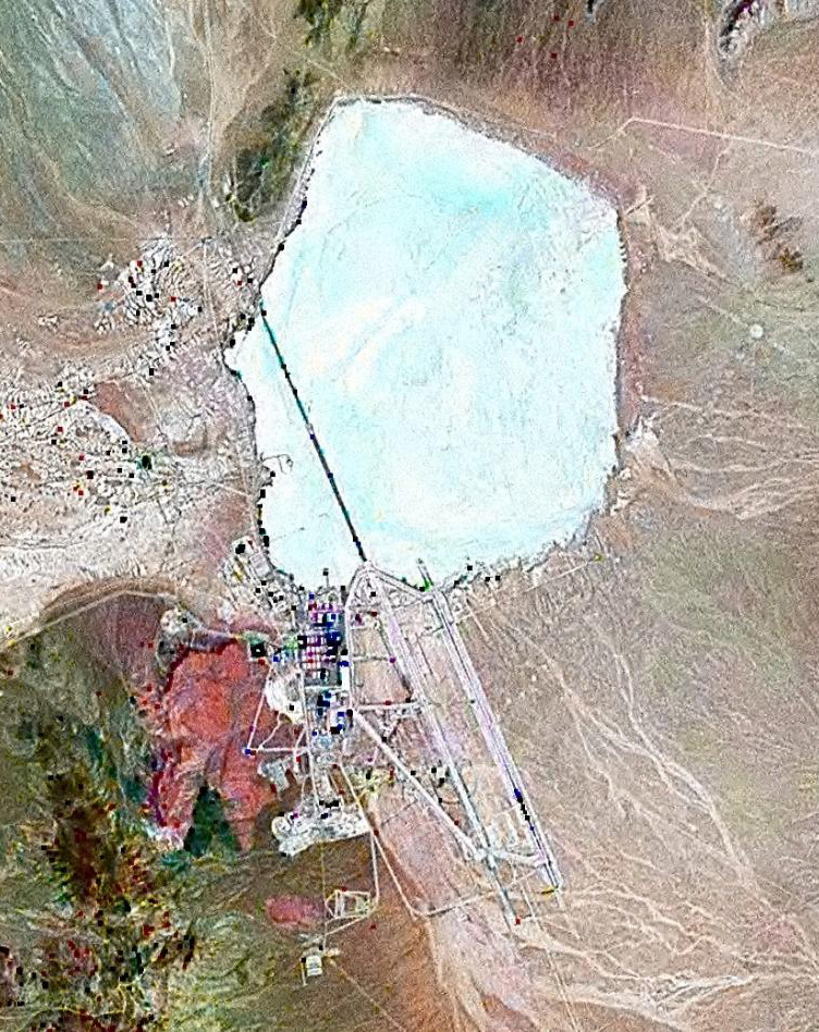 Satellite image of Area 51