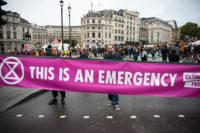 Extinction Rebellion protest in London, October 7, 2019.