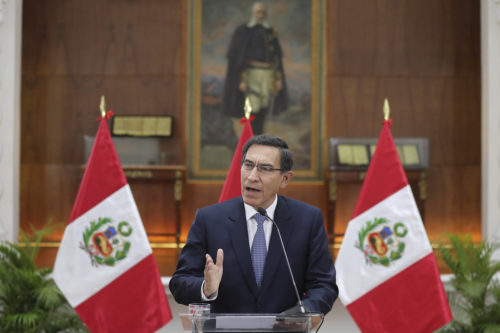 President Martín Vizcarra speaks to the nation.