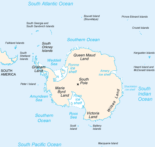 Antarctica Map