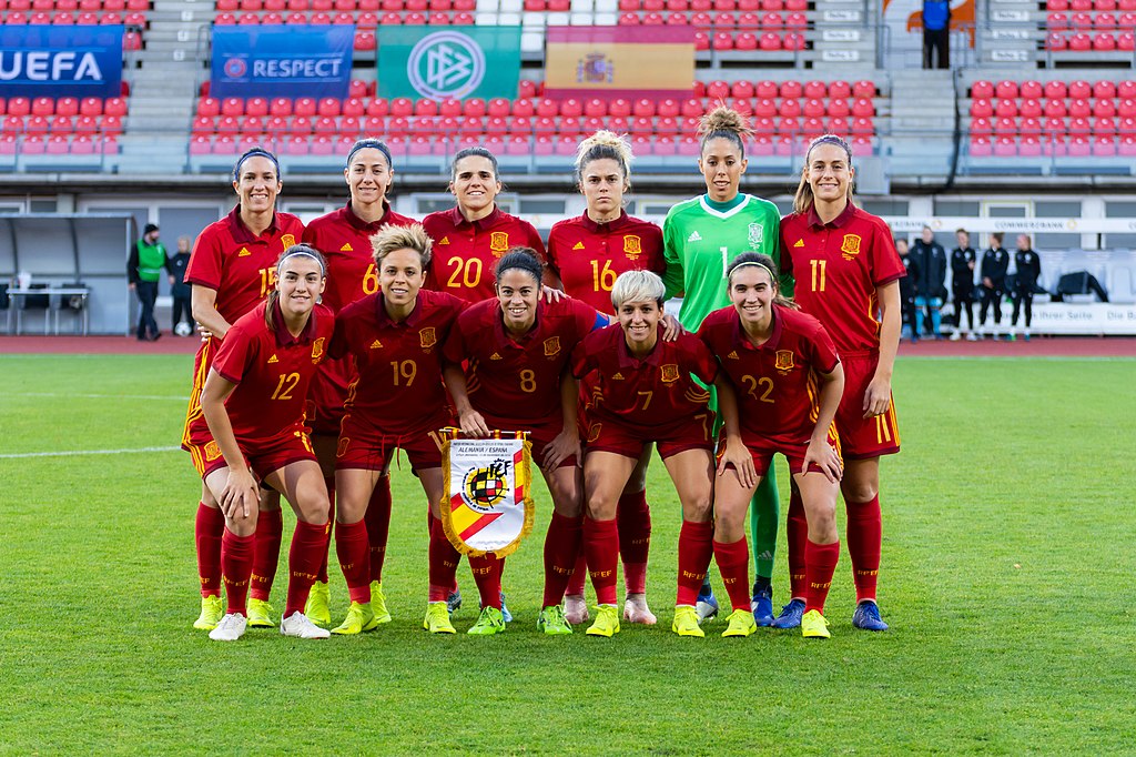 Spain women's national team vs Germany in Erfurt, November 2018