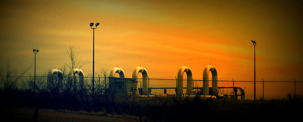 Oil Pipeline Pumping Station in rural Nebraska
