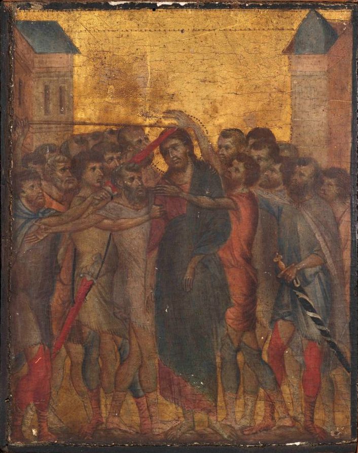 Christ Mocked by Cimabue, a painting found in a kitchen in northern France.