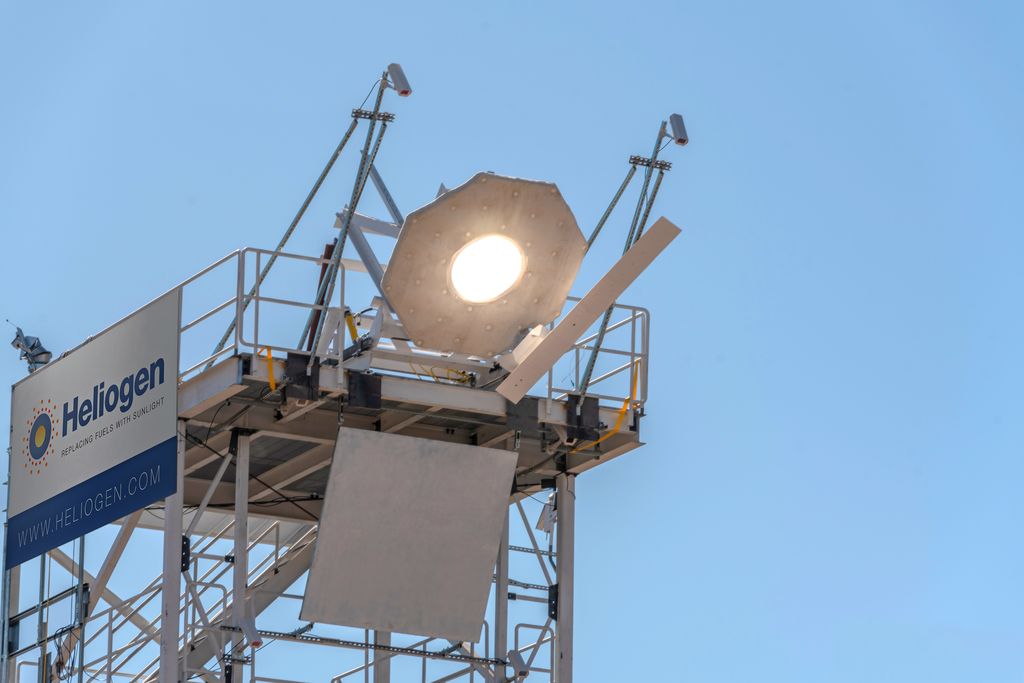 Heliogen's Concentrated Solar Power facility in Lancaster, California.