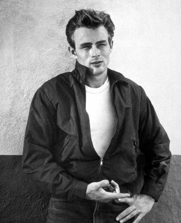 Publicity picture of James Dean for the film Rebel Without a Cause.