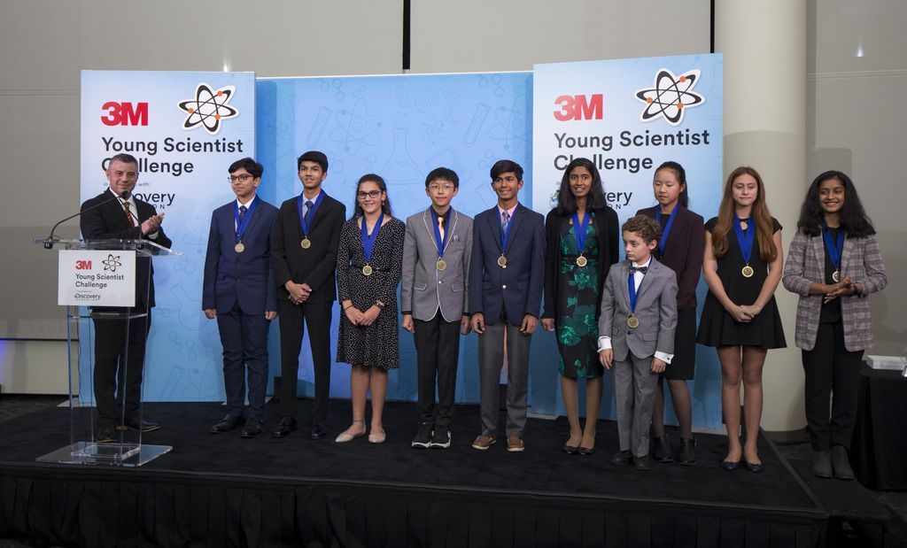 Winners of the 2019 3M Young Scientist Challenge.