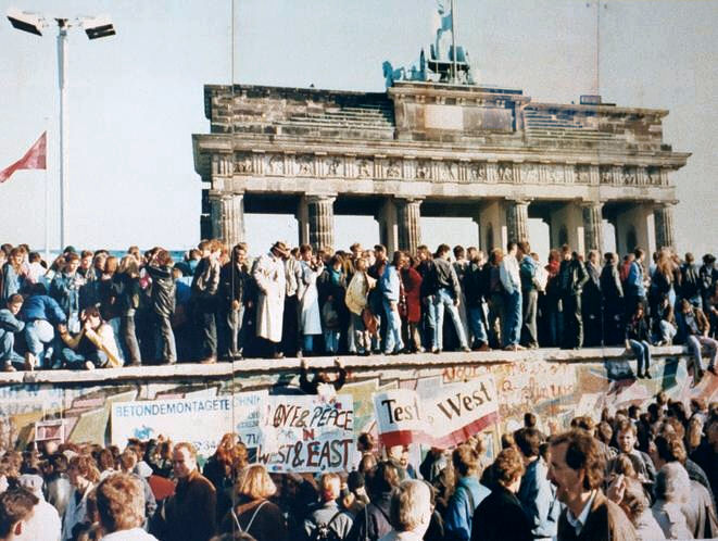 The Fall of the Berlin Wall, 1989.