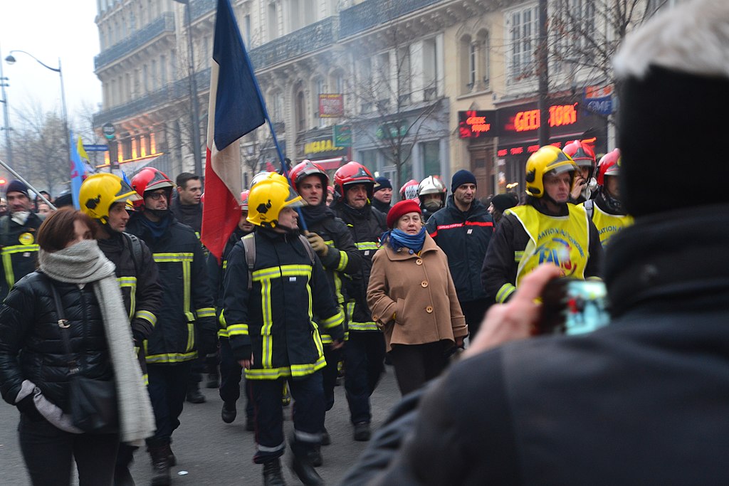 Strike to protect pensions, Paris, France, December 5, 2019.