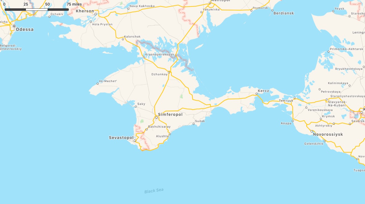 Apple's Crimea Map