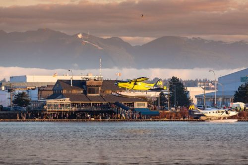 Harbour Air's ePlane in flight.