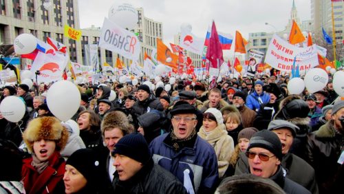 Moscow rally 24 December 2011, Sakharov Avenue
