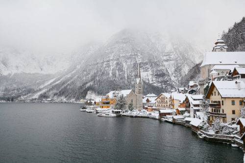 Hallstatt in the snow