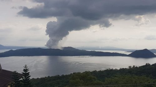 Phreatic volcano explosion of Taal Volcano, 12 January 2020