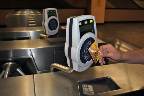 RFID smartcard used for paying Mexico City Metro