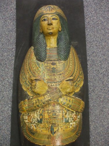 Part of the coffin of Nesyamun. He was an ancient Egyptian priest.