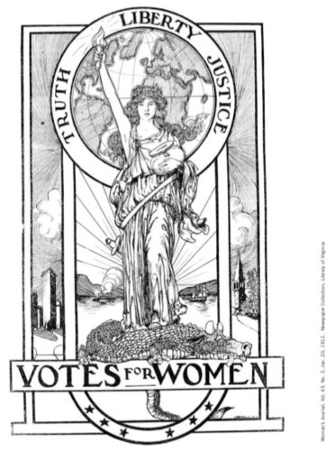 Woman’s Journal, Vol. 43. No. 3, Jan. 20, 1912. Newspaper Collection, Library of Virginia. #ColorOurCollections 2020.