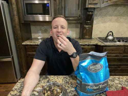 Mitch Felderhoff ate dog food made by his company for 30 days.