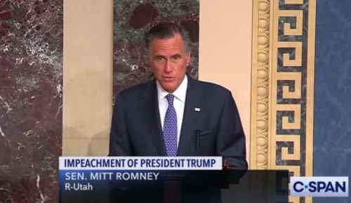 Senator Mitt Romney to vote to convict President Trump on Abuse of Power