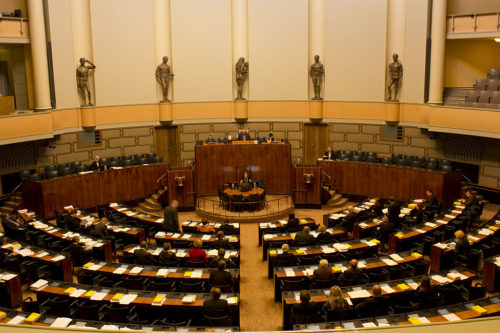 Session Hall of Parliament of Finland