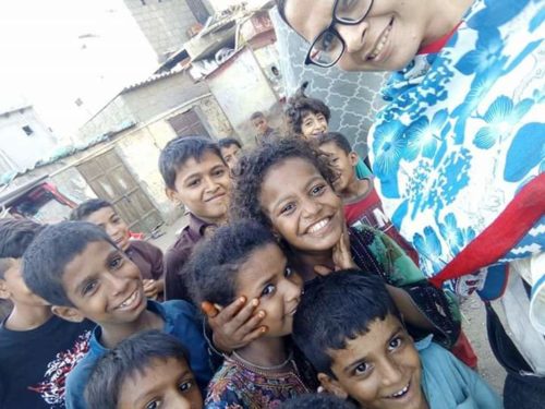 Children smiling in Pakistan